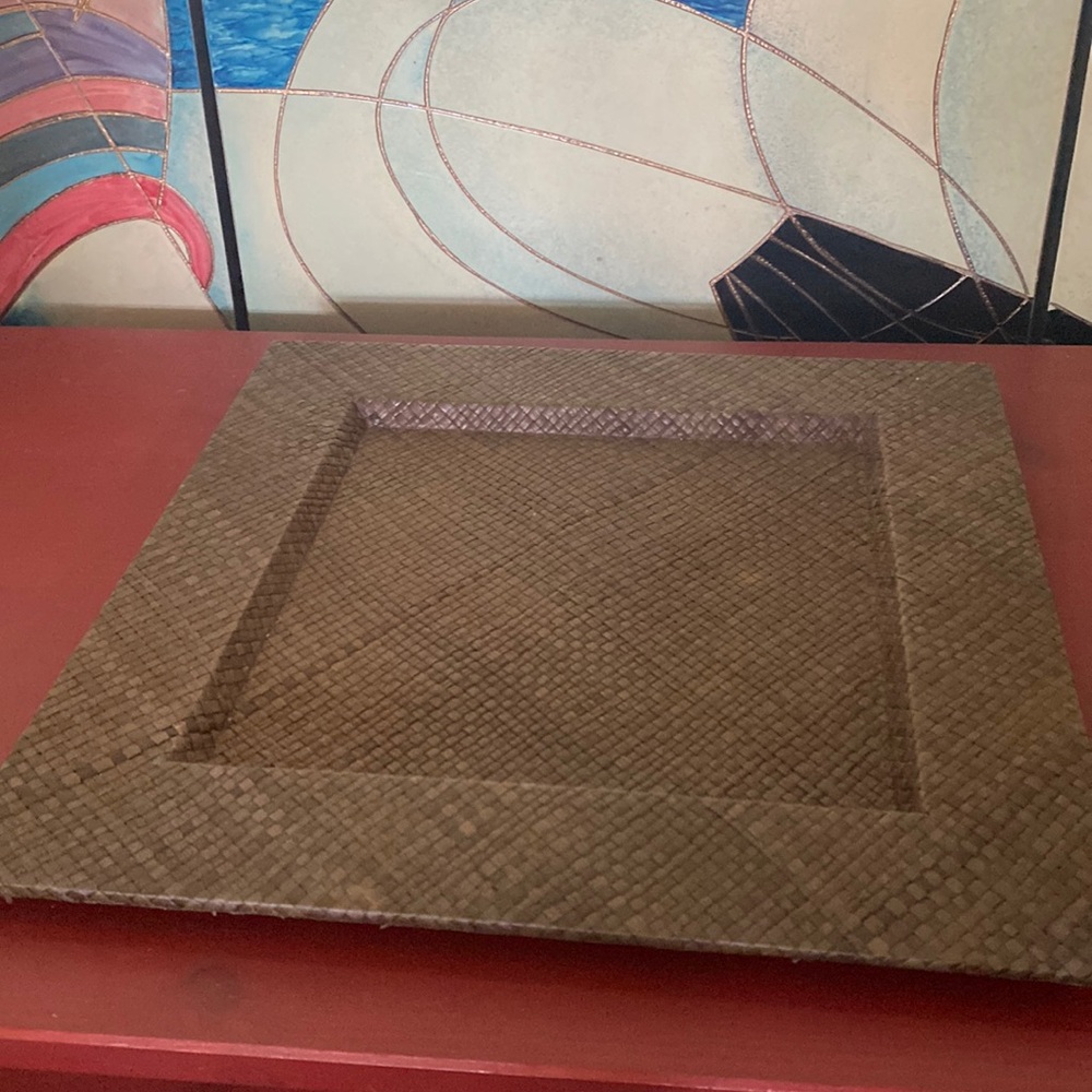 Large Vintage hot plate serving  pad 13” x13”